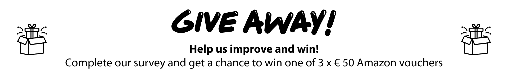 Help us improve & win!